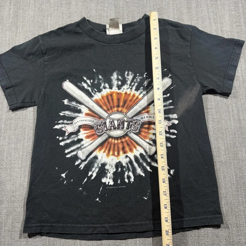 Vintage San‎ Francisco Giants Shirt Boys 8 Black MLB Baseball Lee Sport 2000s